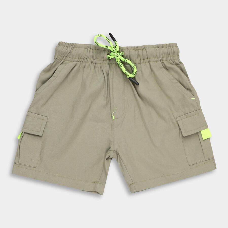 Boys' 100% Cotton Bermudas , Olive, large image number null