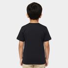 Boys Navy Blue Cotton Round Neck Regular Boys T-Shirt, Navy Blue, small