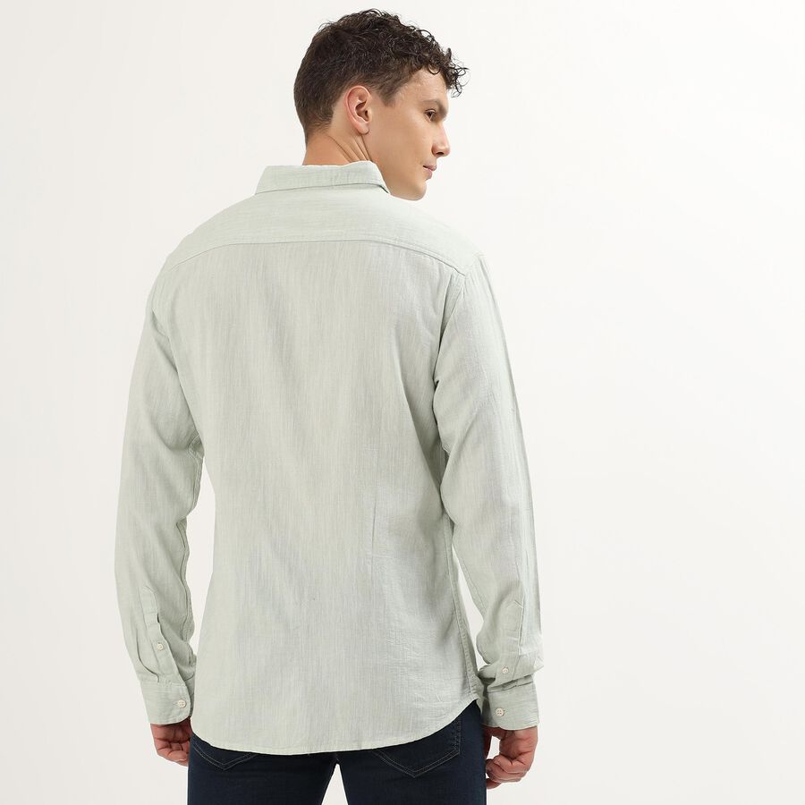 Men's 100% Cotton Regular Collar Casual Shirt, हल्का हरा, large image number null