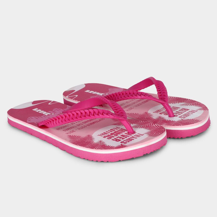 Women's Pink Slip-On Sliders, गुलाबी, large
