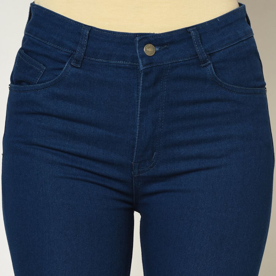 High Rise Skinny Jeans, Dark Blue, large image number null