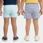 Boys' Blue Cotton Regular Fit Briefs, Mid Blue, small