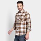 Men's 100% Cotton Casual Shirt, Beige, small image number null