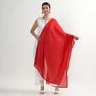 Women's Vibrant Red Crinkled Dupatta, Red, small image number null