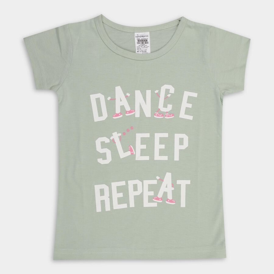Girls' T-Shirt , Light Green, large image number null