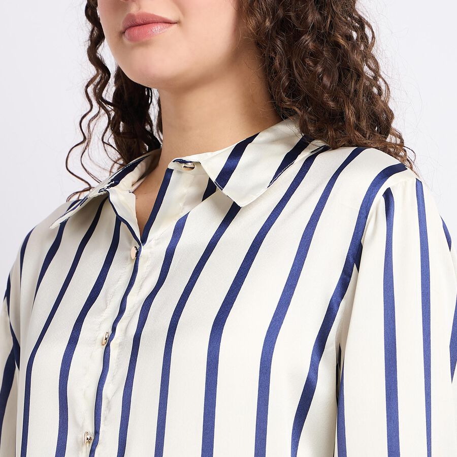 Ladies' Shirt, नेवी ब्लू, large