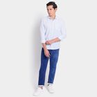 Men's 100% Cotton Casual Shirt, Light Blue, small image number null
