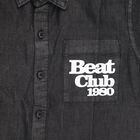 Boys' Charcoal Black Regular Collar Casual Shirt, Black, small image number null