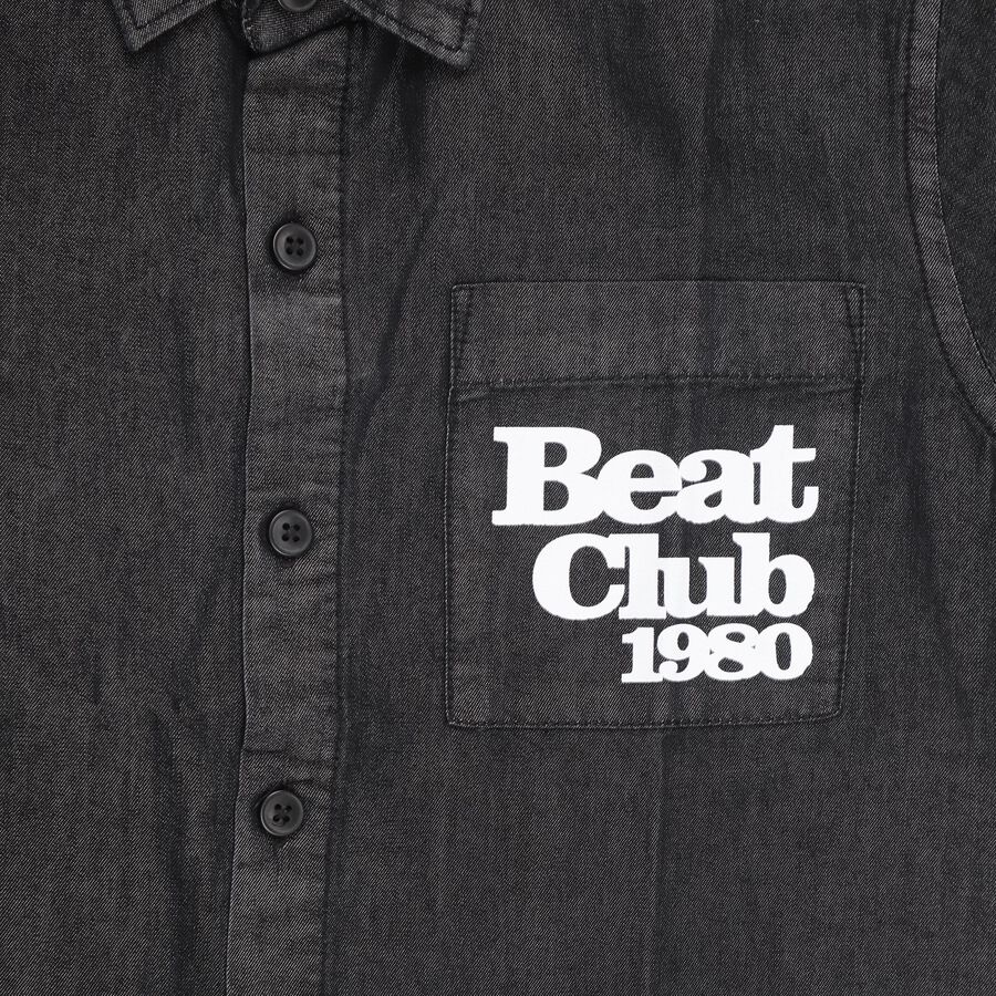 Boys' Charcoal Black Regular Collar Casual Shirt, Black, large image number null