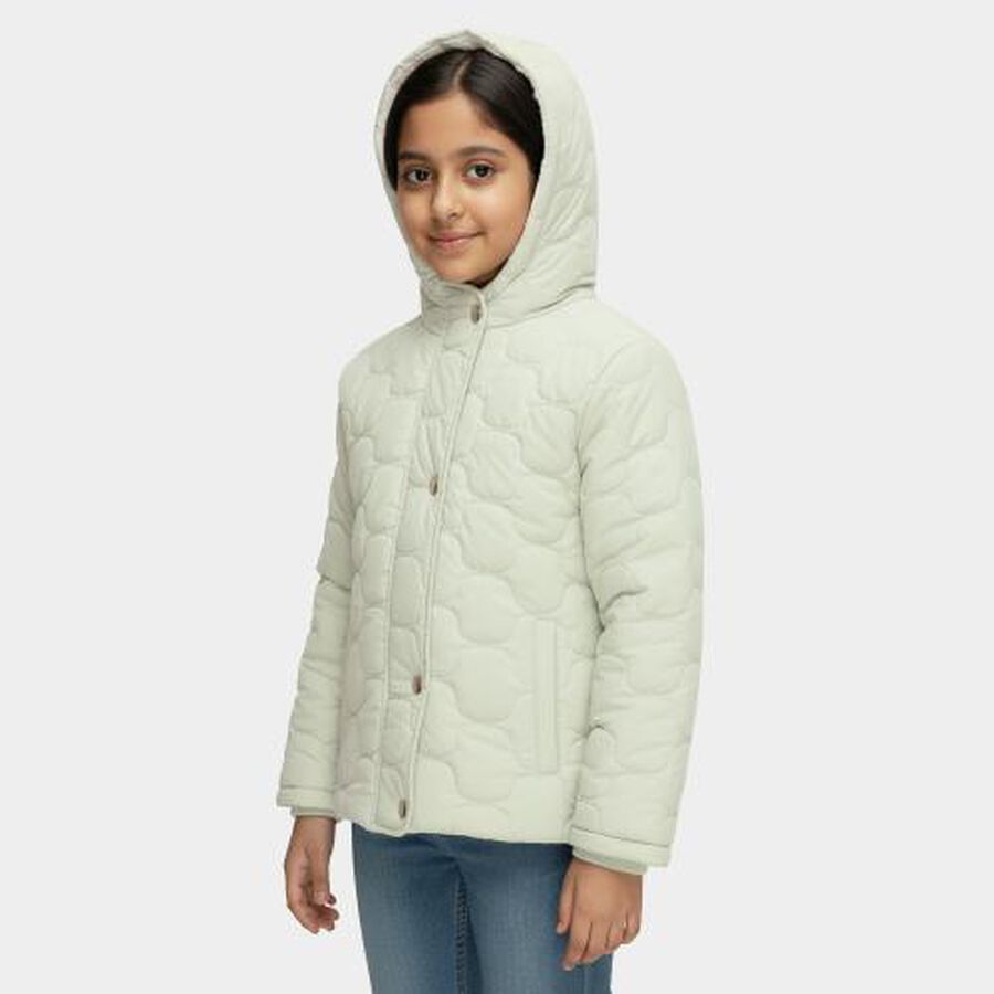 Girls' Jacket, Light Green, large image number null