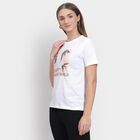 Ladies' Round Neck T-Shirt , सफ़ेद, small image number null