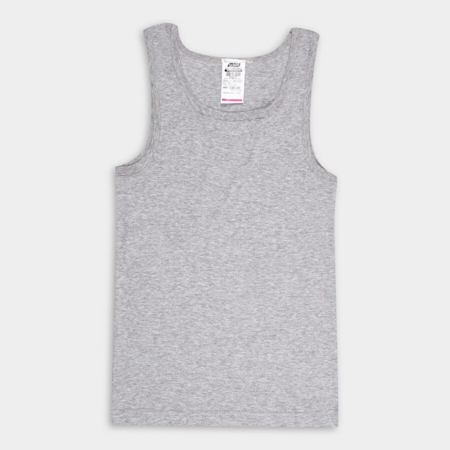 Boys' Vest, Melange Light Grey, large image number null