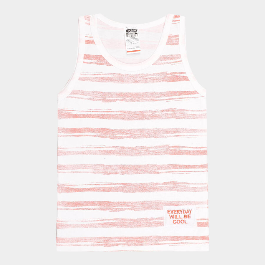 Boys Stripes T-Shirt, Orange, large image number null
