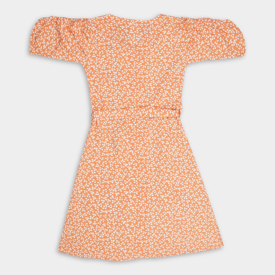 Girls' Dress, Orange, large image number null
