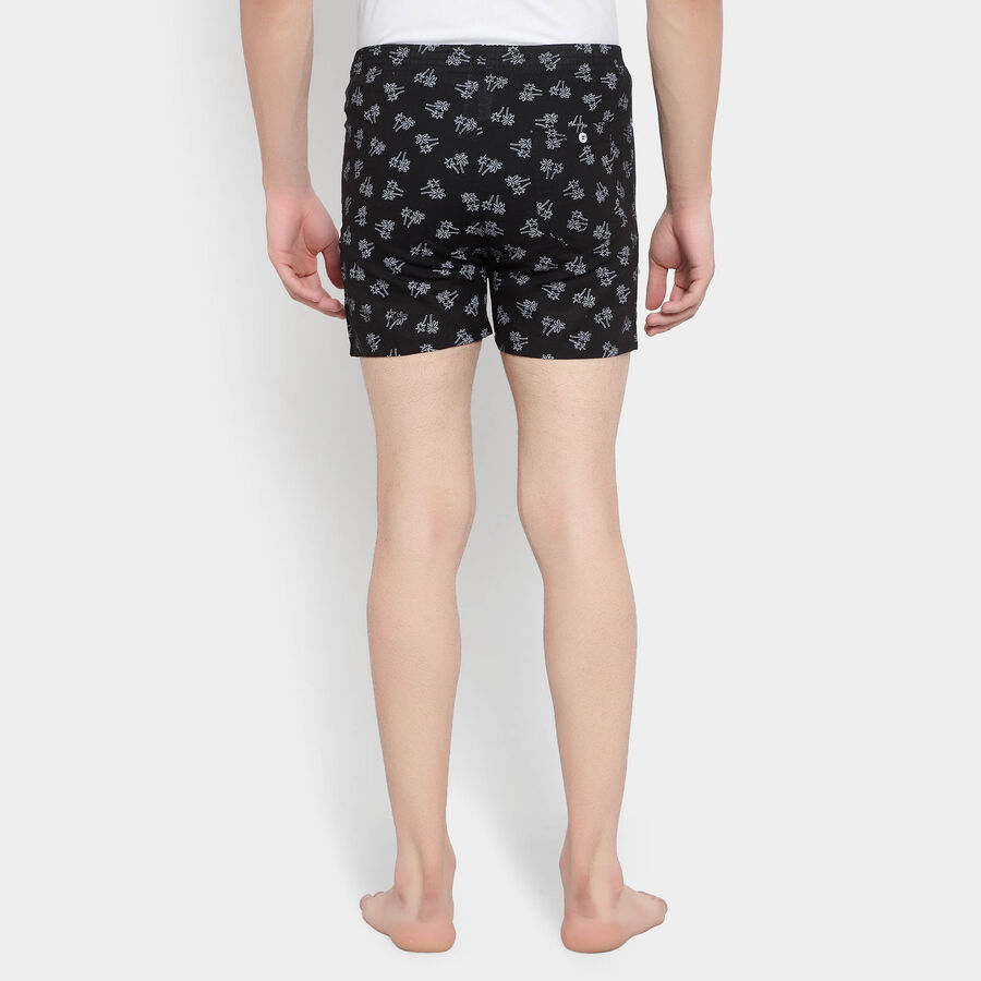 Cotton Printed Boxers, Black, large image number null