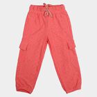 Girls Pink Regular Fit Solid Pyjama, गुलाबी, small