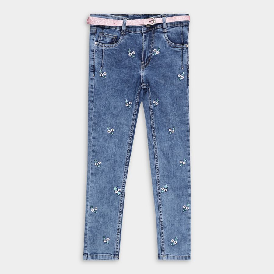 Girls' Jeans, Light Blue, large image number null