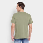 Solid Round Neck T-Shirt, Olive, small image number null