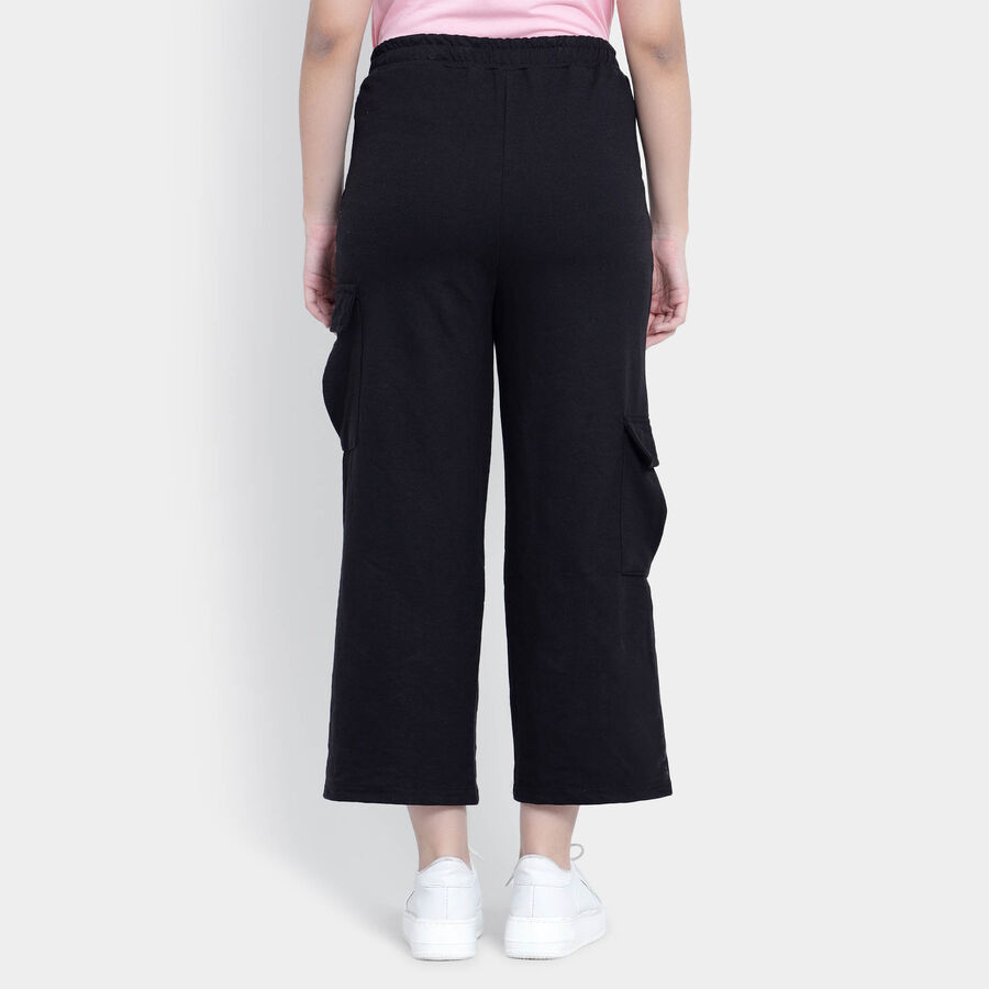 Solid Trousers, Black, large image number null