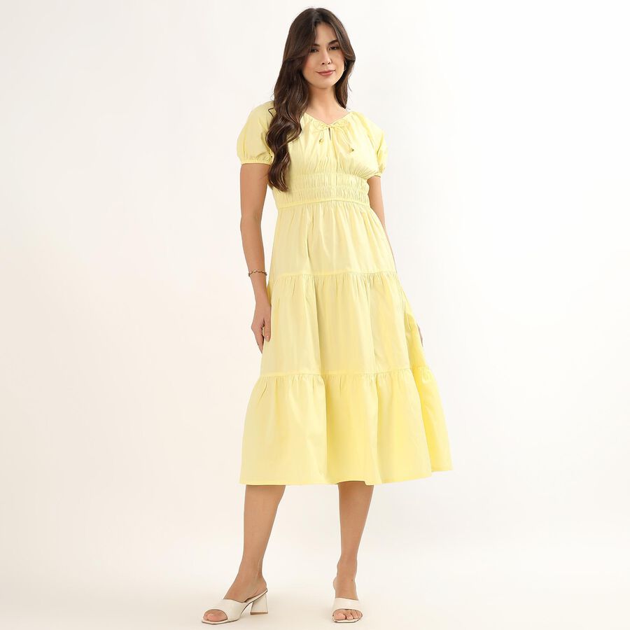 Ladies' Dress, Yellow, large