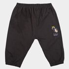 Infants' Dark Grey Jogger Fit Cartoon Printed Cotton Pyjama, Dark Grey, small