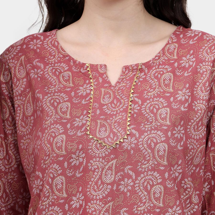 Ladies' Kurti, बैंगनी, large image number null