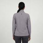 Women's Grey Zip Casual Jacket, Light Grey, small