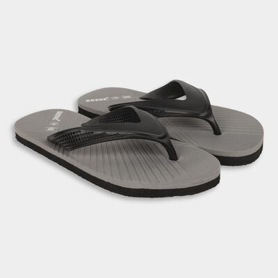 Men's Muted Charcoal Gray Slip-On Slippers