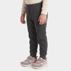 Girls' Charcoal Long Johns Thermal, चारकोल, small