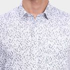 Men's 100% Cotton Casual Shirt, हल्का नीला, small