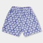 Girls' Shorts, मध्यम नीला, small