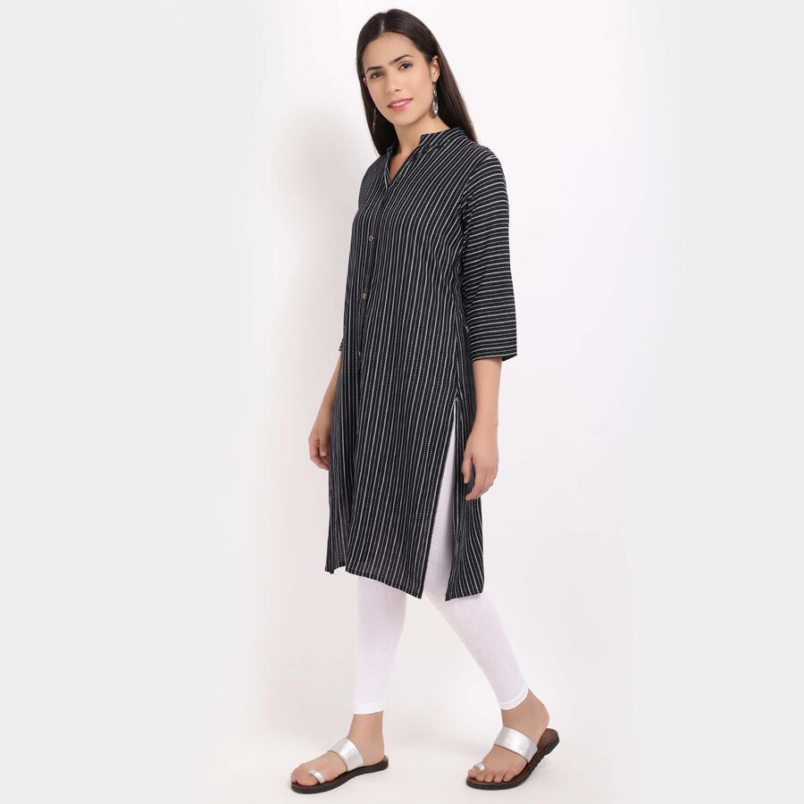 Printed Kurta, Black, large image number null
