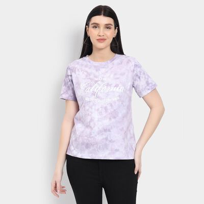 Ladies' 100% Cotton Round Neck T-Shirt 