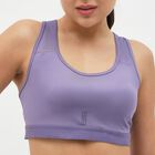 Women's Lavender Seamless Racerback Sports Bra, Lilac, small image number null
