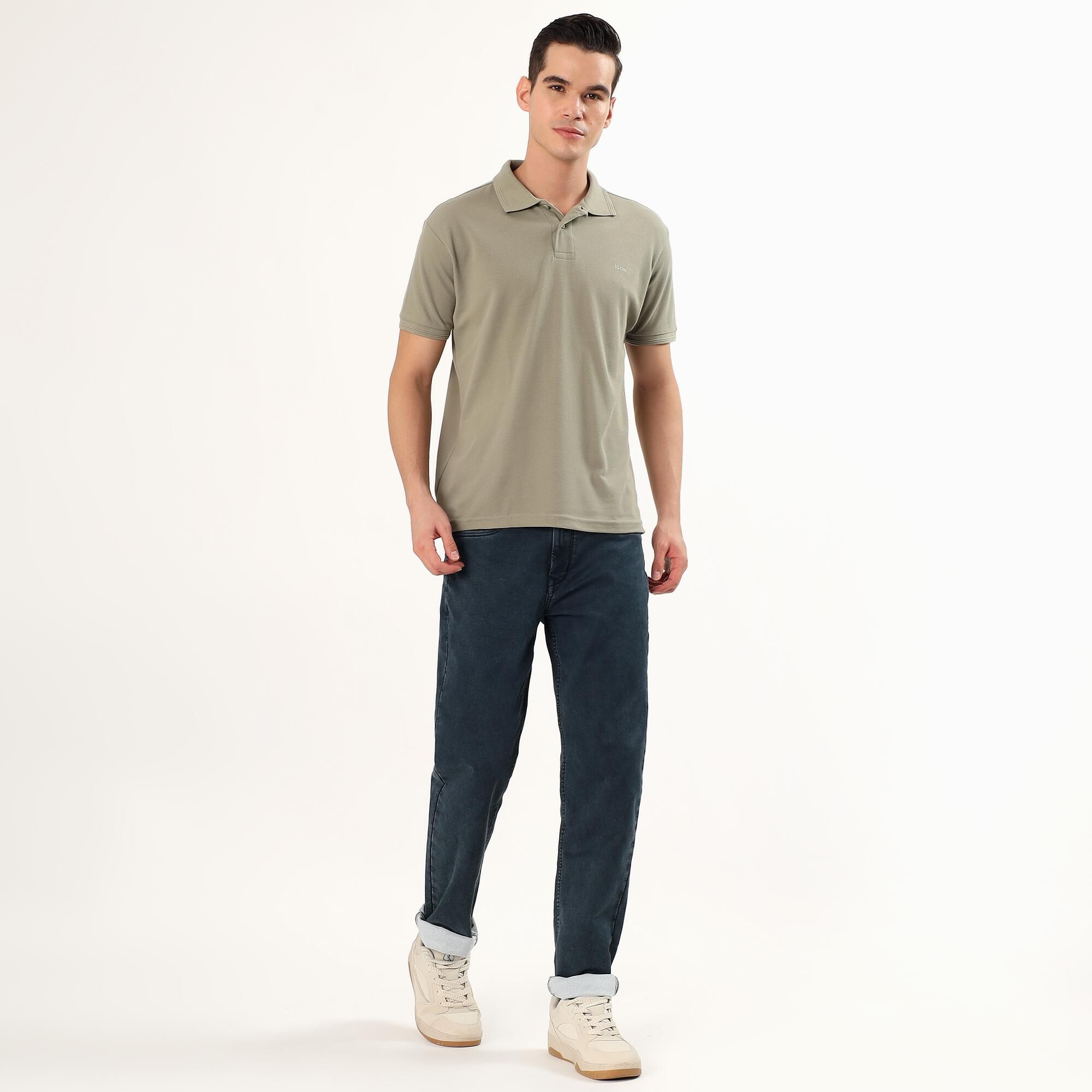 Wavelength Men's Dark Blue Straight Fit Jeans | Vishal Mega Mart India