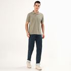Men's Dark Blue Straight Fit Jeans, Dark Green, small