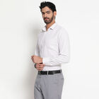 Printed Formal Shirt, Off White, small image number null