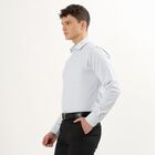 Men's Light Powder Blue Cut Away Collar Slim Fit Formal Shirt, Light Blue, small image number null