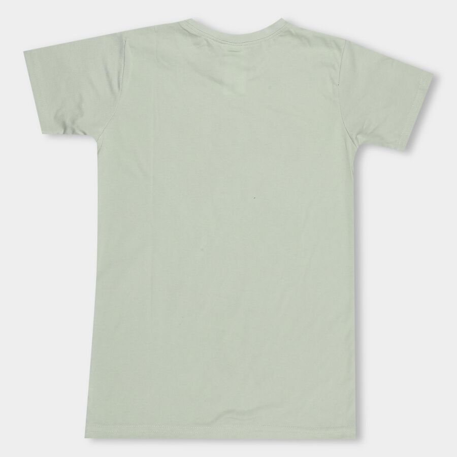Boys' Half Sleeves T-Shirt , Light Green, large image number null