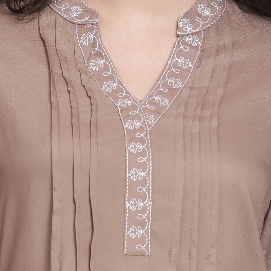 Ladies' Kurti , भूरा, large image number null