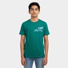 Boys' Half Sleeves T-Shirt, गहरा हरा, small