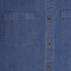 Boys' Casual Shirt, Mid Blue, small image number null