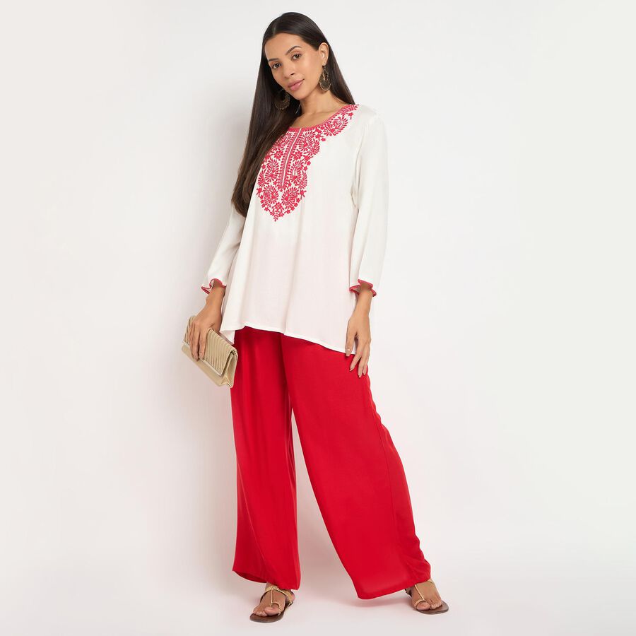 Ladies' Kurti, ऑफ व्हाइट, large image number null