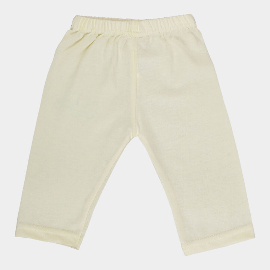 Infants Cotton Solid Pyjama, Yellow, large image number null