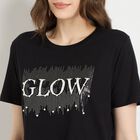 Ladies' Cotton Round Neck T-Shirt, Black, small image number null