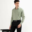 Men's 100% Cotton Formal Shirt, Light Green, small image number null