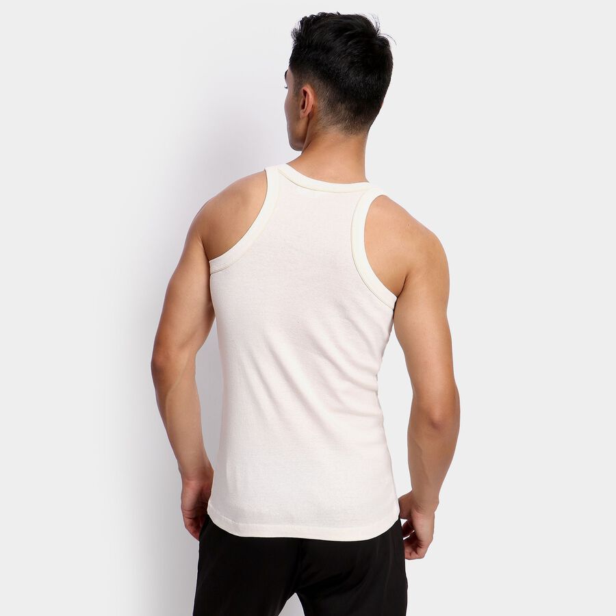 Men's 100% Cotton Gym T-Shirt, ऑफ व्हाइट, large image number null