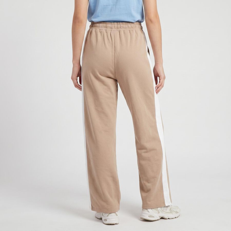 Women's Beige Straight Fit Track Pants, Beige, large
