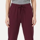 Women's Purple Jogger Fit Solid Track Pants, Purple, small