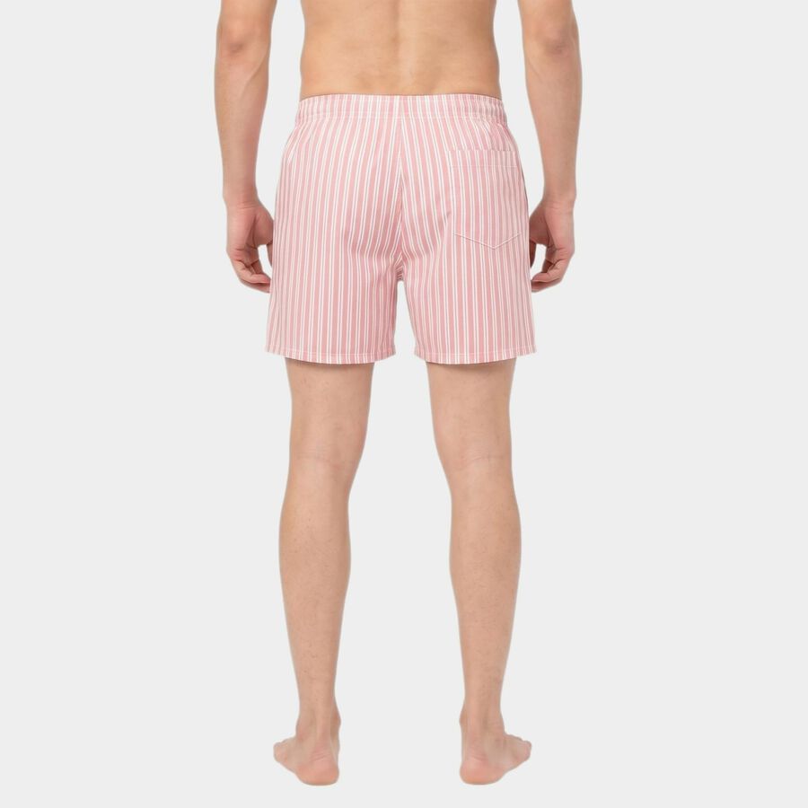 Men's Pink Relaxed Fit Striped Boxers, Light Pink, large